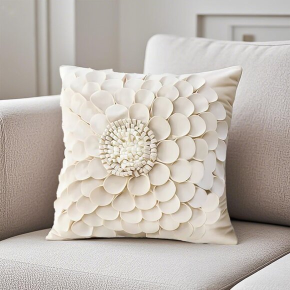 SOGA 45cm Pillow Sunflower Cover 100% Cotton Covers Linen Case Cushion Throw Pil - Picture 1 of 8
